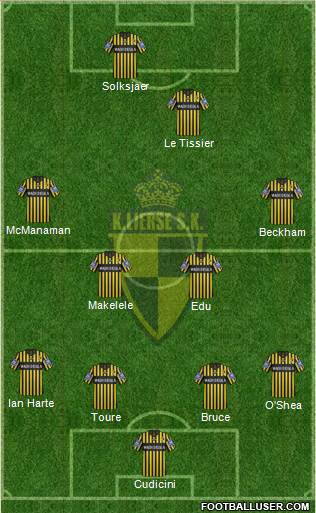 K Lierse SK 4-4-2 football formation