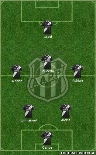 AA Ponte Preta football formation
