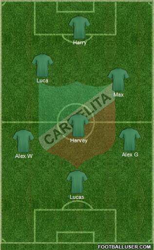 AD Carmelita 4-4-2 football formation