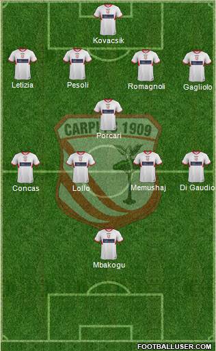 Carpi football formation