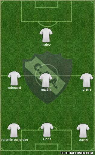 Alvarado 4-2-4 football formation