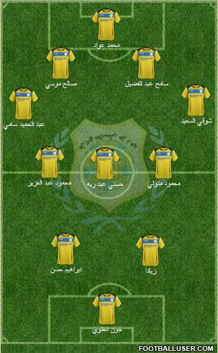 Ismaily Sporting Club 4-3-2-1 football formation