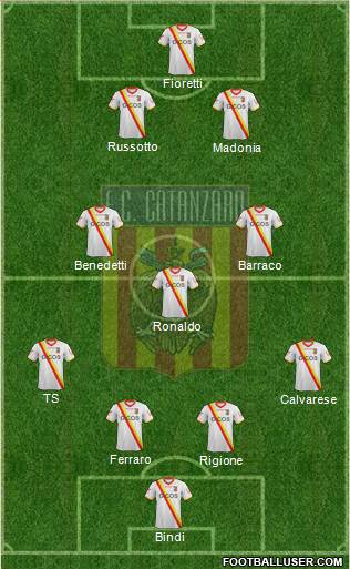 Catanzaro 4-3-3 football formation