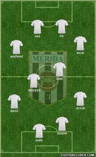 U.D. Mérida football formation