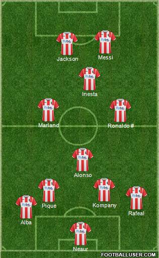 Exeter City 4-2-3-1 football formation