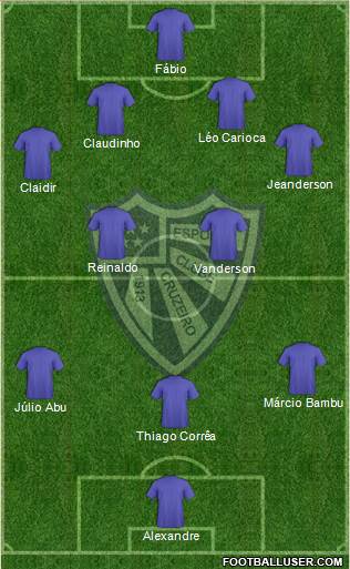 EC Cruzeiro 4-2-3-1 football formation