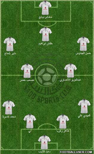 Al-Sadd Sports Club 4-1-4-1 football formation
