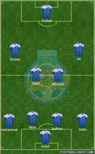 FC Taraz 4-2-3-1 football formation