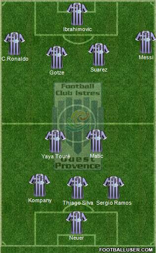 Football Club Istres Ouest-Provence 3-4-1-2 football formation