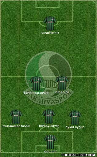 Sakaryaspor A.S. 4-1-3-2 football formation