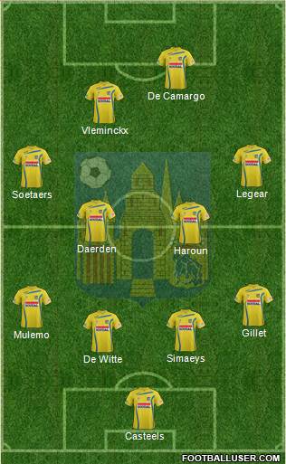 KVC Westerlo 4-4-2 football formation
