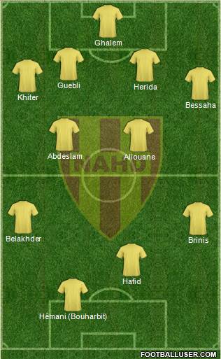 Nasr Athletic Hussein-Dey football formation