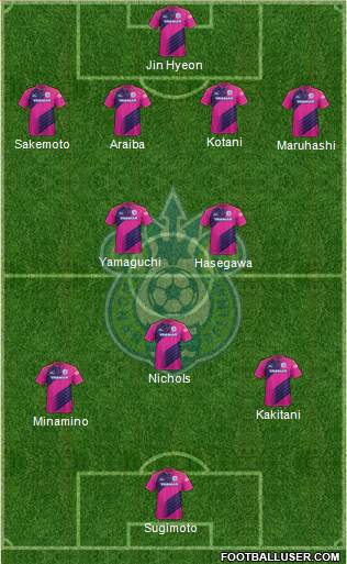 Shonan Bellmare 4-2-3-1 football formation