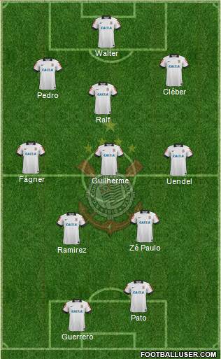 SC Corinthians Paulista 3-5-2 football formation