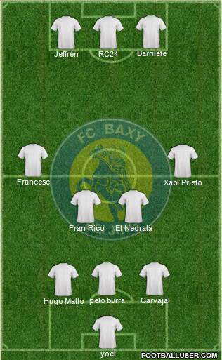 Beijing Baxy football formation