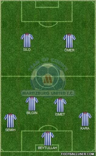 Maritzburg United 4-1-4-1 football formation