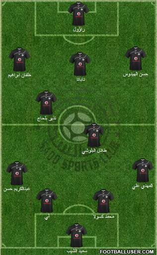 Al-Sadd Sports Club 4-1-2-3 football formation