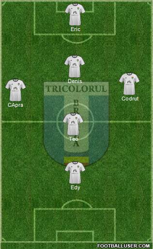 Tricolorul Breaza 4-1-2-3 football formation