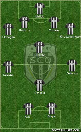 Angers SCO football formation