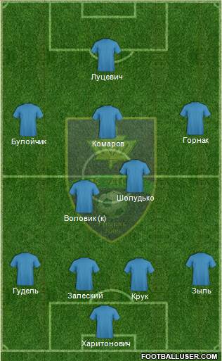 DSK Gomel 4-2-3-1 football formation