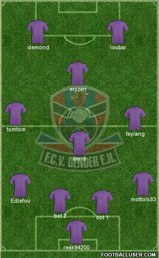 FCV Dender E.H. 4-2-1-3 football formation