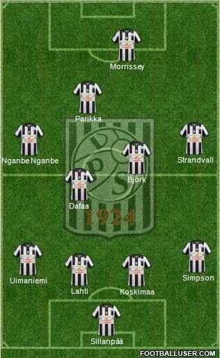 Vaasan Palloseura football formation