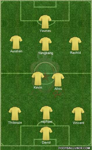 Forces Armées Royales 3-5-1-1 football formation
