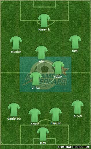 Dinamo-Belcard Grodno football formation