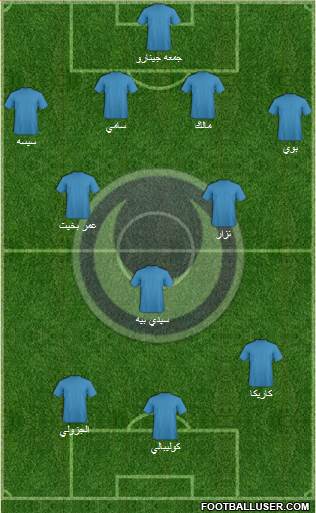 Al-Hilal Omdurman 4-2-3-1 football formation
