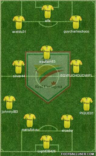 CD Real Cartagena 4-3-3 football formation