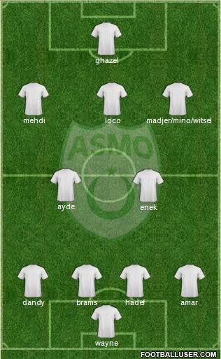 Association Sportive Madinet Oran 4-2-3-1 football formation
