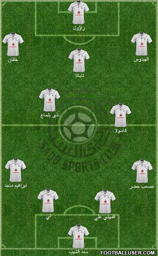 Al-Sadd Sports Club 4-5-1 football formation