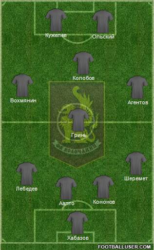 Volochanin-Ratmir Vyshniy Volochek 4-4-2 football formation