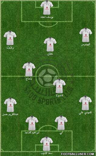 Al-Sadd Sports Club 3-4-3 football formation