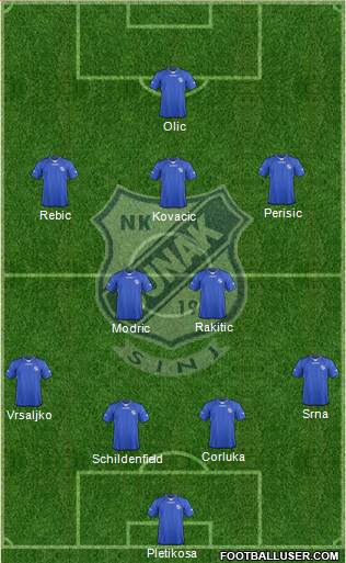 NK Junak 4-2-3-1 football formation