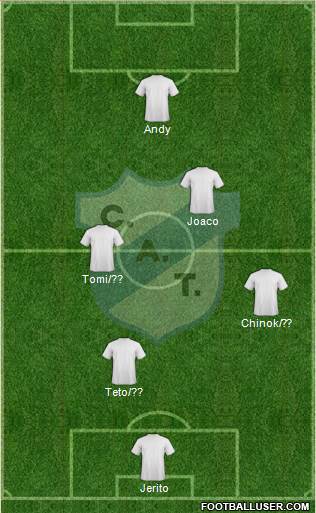 Temperley 3-5-2 football formation