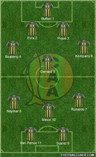 Aldosivi 5-3-2 football formation