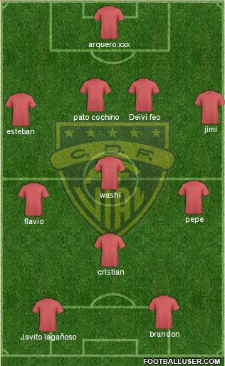CD Arturo Fernández Vial 4-3-1-2 football formation