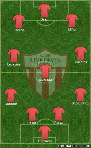 Rivadavia 4-3-3 football formation