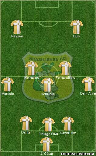 Brasiliense FC de Taguatinga 3-5-2 football formation