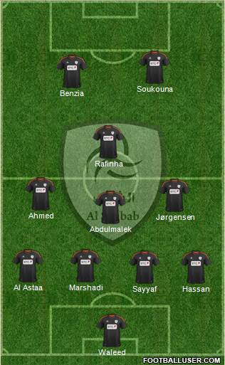 Al-Shabab (KSA) 4-4-2 football formation