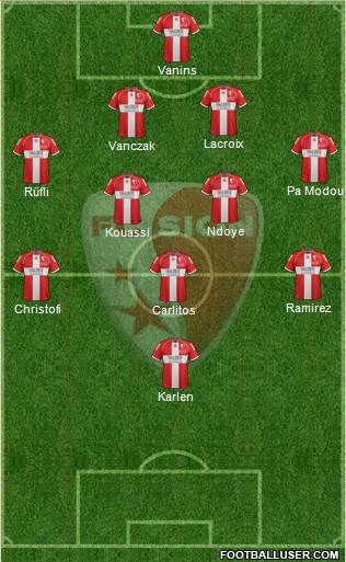 FC Sion football formation