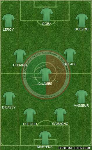 Club Sportif Sedan Ardennes football formation