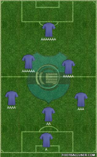 Gimnasia y Esgrima de Jujuy football formation
