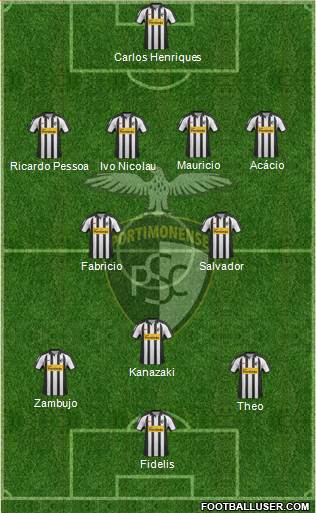 Portimonense Sporting Clube 4-2-3-1 football formation