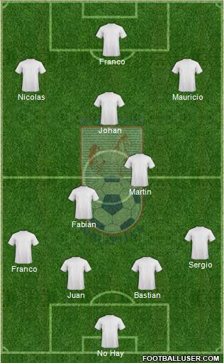 CD Melipilla 4-5-1 football formation