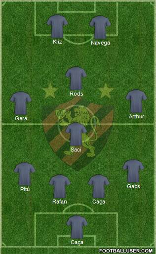 Sport C Recife 4-4-2 football formation