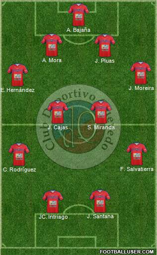 CD Quevedo 4-4-2 football formation