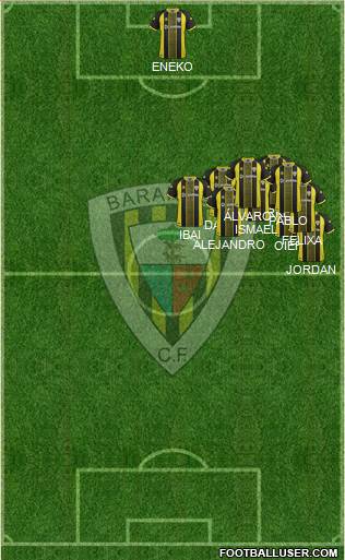 Barakaldo C.F. 4-5-1 football formation