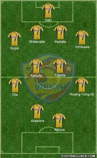 Vegalta Sendai football formation